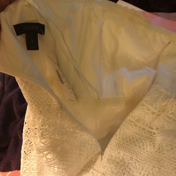 J. Crew Strapless Lace Midi Dress NWT - Picture 5 of 11